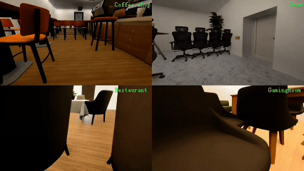 Online evolution example: removing the chair to complete the task